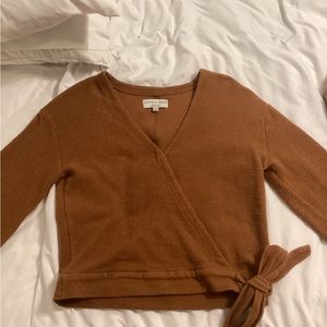 Madewell Texture & Thread wrap top